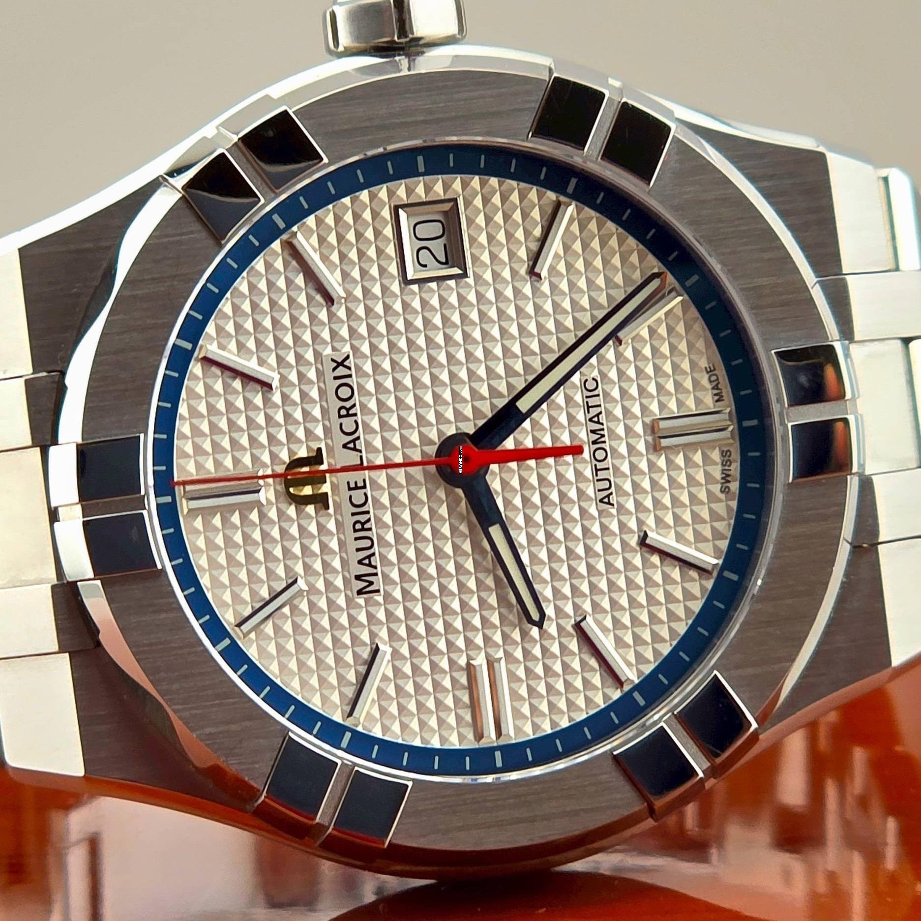 Maurice Lacroix AIKON AUTOMATIC 39MM POND REVIEW EDITION NUOVO SET COMPLETO