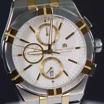 Maurice Lacroix AIKON QUARTZ CHRONOGRAPH NEW FULL SET