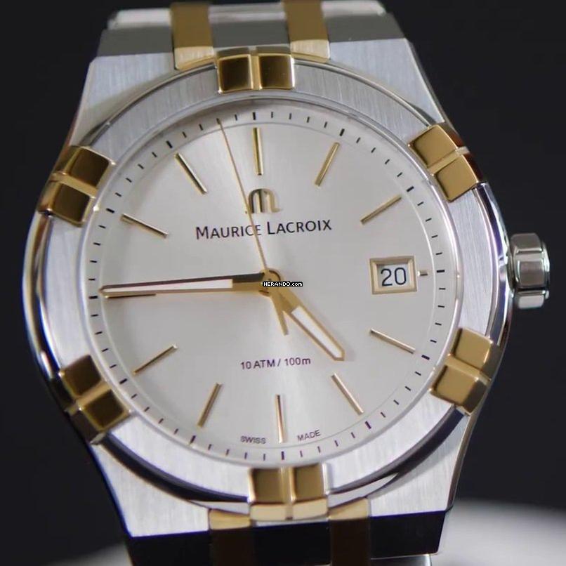 Maurice Lacroix AIKON CUARZO 40MM DUOTONO NUEVO SET COMPLETO