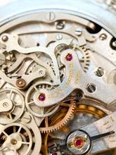 Thumbnail von Orologio da tasca vintage Heuer con cronografo in acciaio 52mm