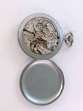 Thumbnail von Orologio da tasca vintage Heuer con cronografo in acciaio 52mm