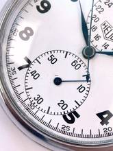 Thumbnail von Orologio da tasca vintage Heuer con cronografo in acciaio 52mm