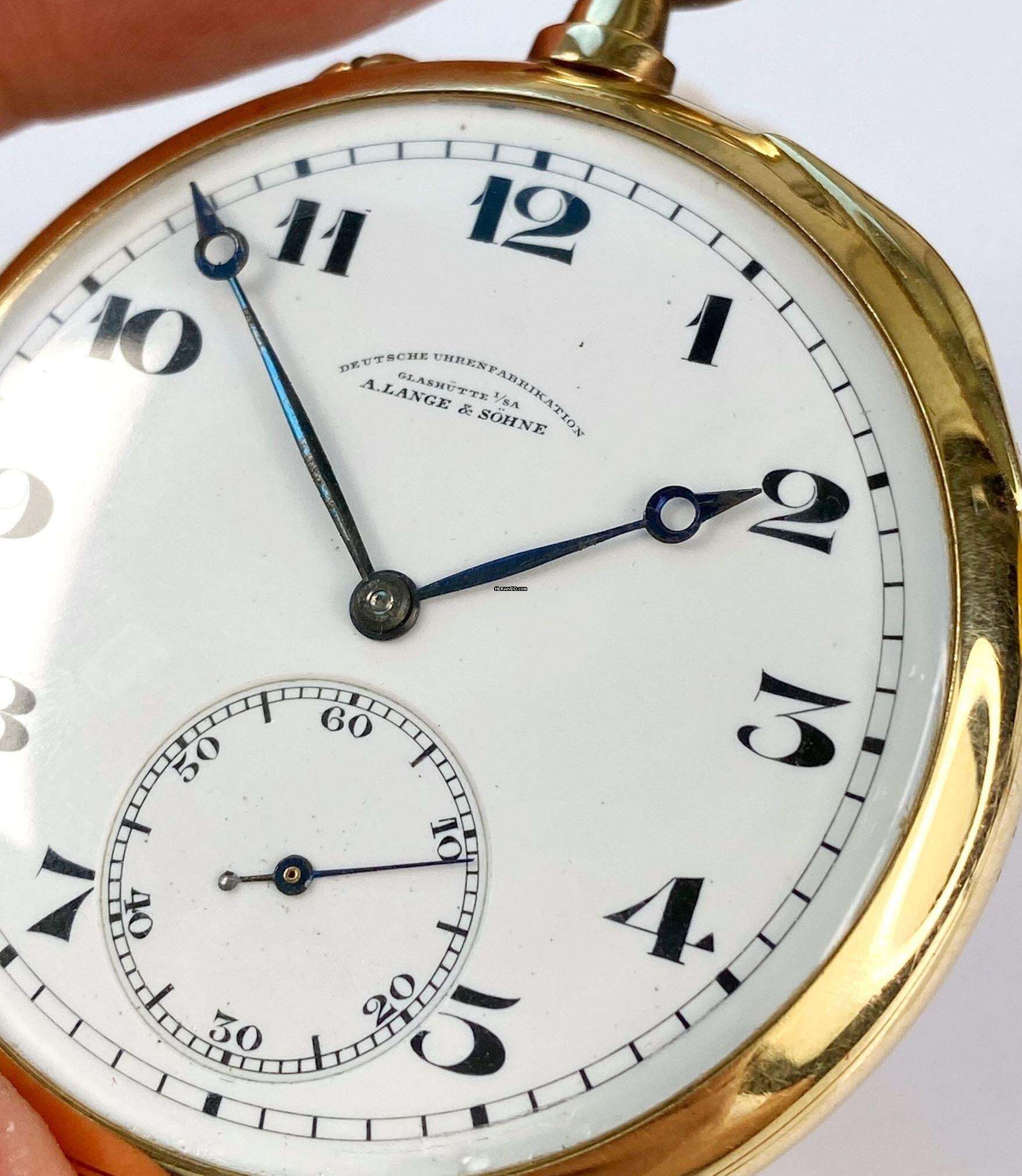 A. Lange & Söhne zegarek kieszonkowy Pocket Watch z pełnego złota