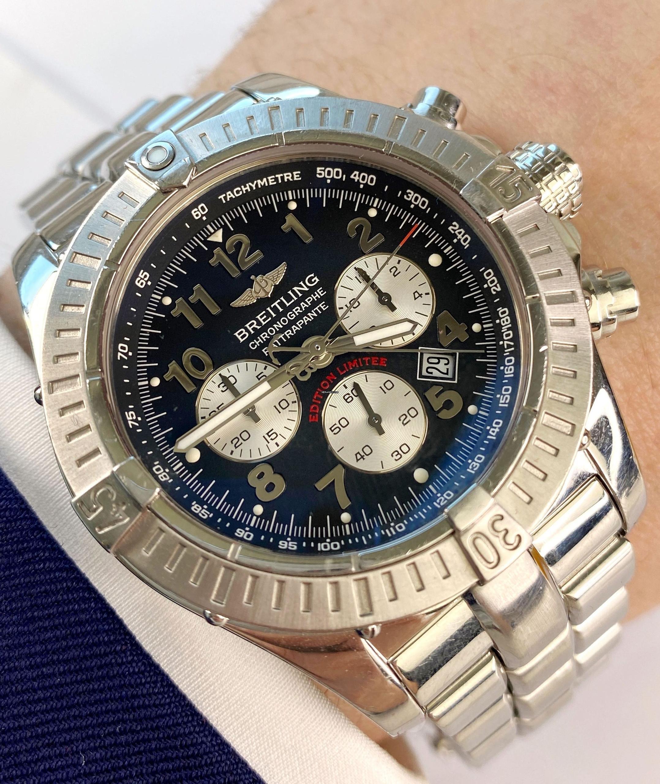 Breitling Avenger ref A69360 Avenger Chrono Ratrapante Quarz SERWISOWANY NA A69360