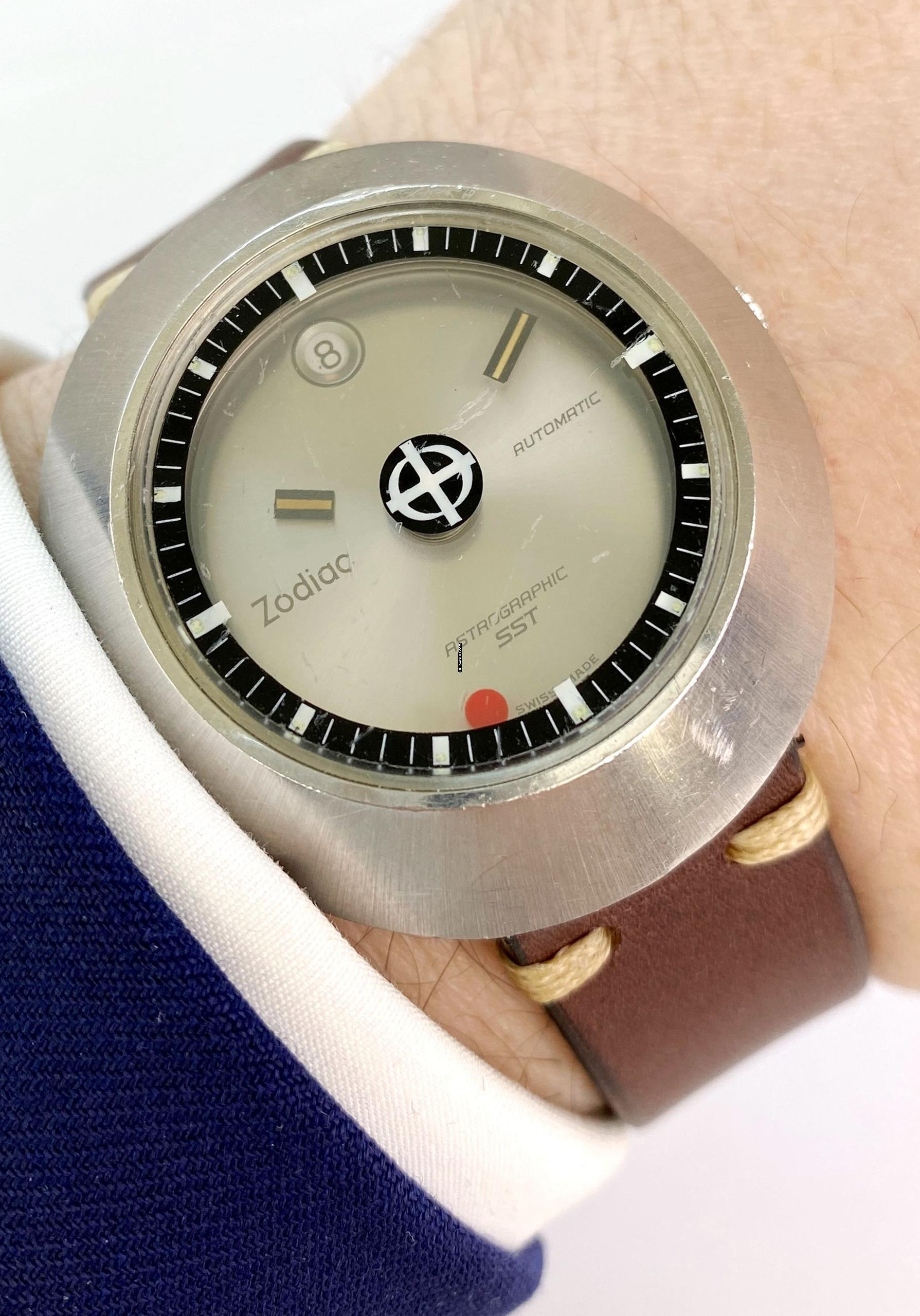 Zodiac Astrographic Tam Set Kutusu Belgeleri Vintage Otomatik Otomatik