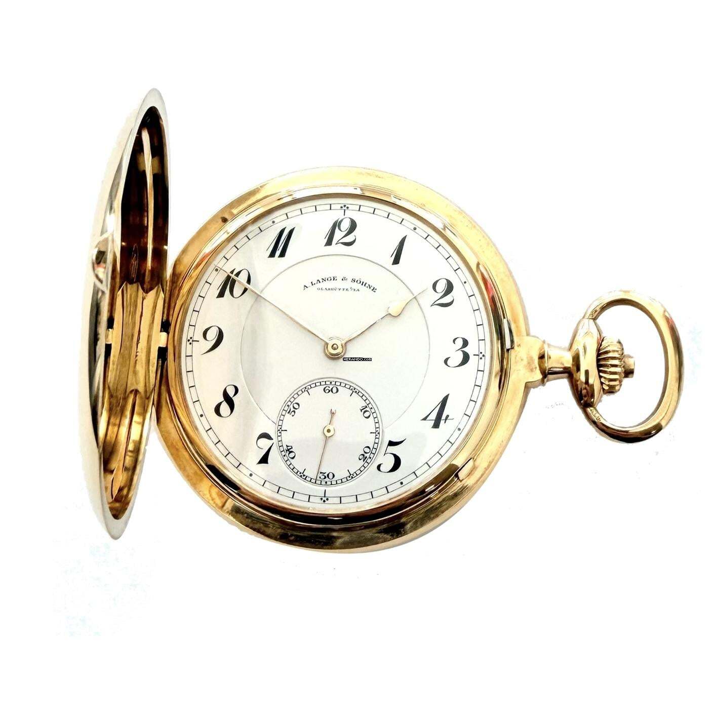 A. Lange & Söhne montre de poche 1 A version remontage manuel 750/000 or 53 mm 1928 Savonette