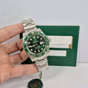  Rolex Submariner Date Hulk Cerâmica 40mm Automático Completo 