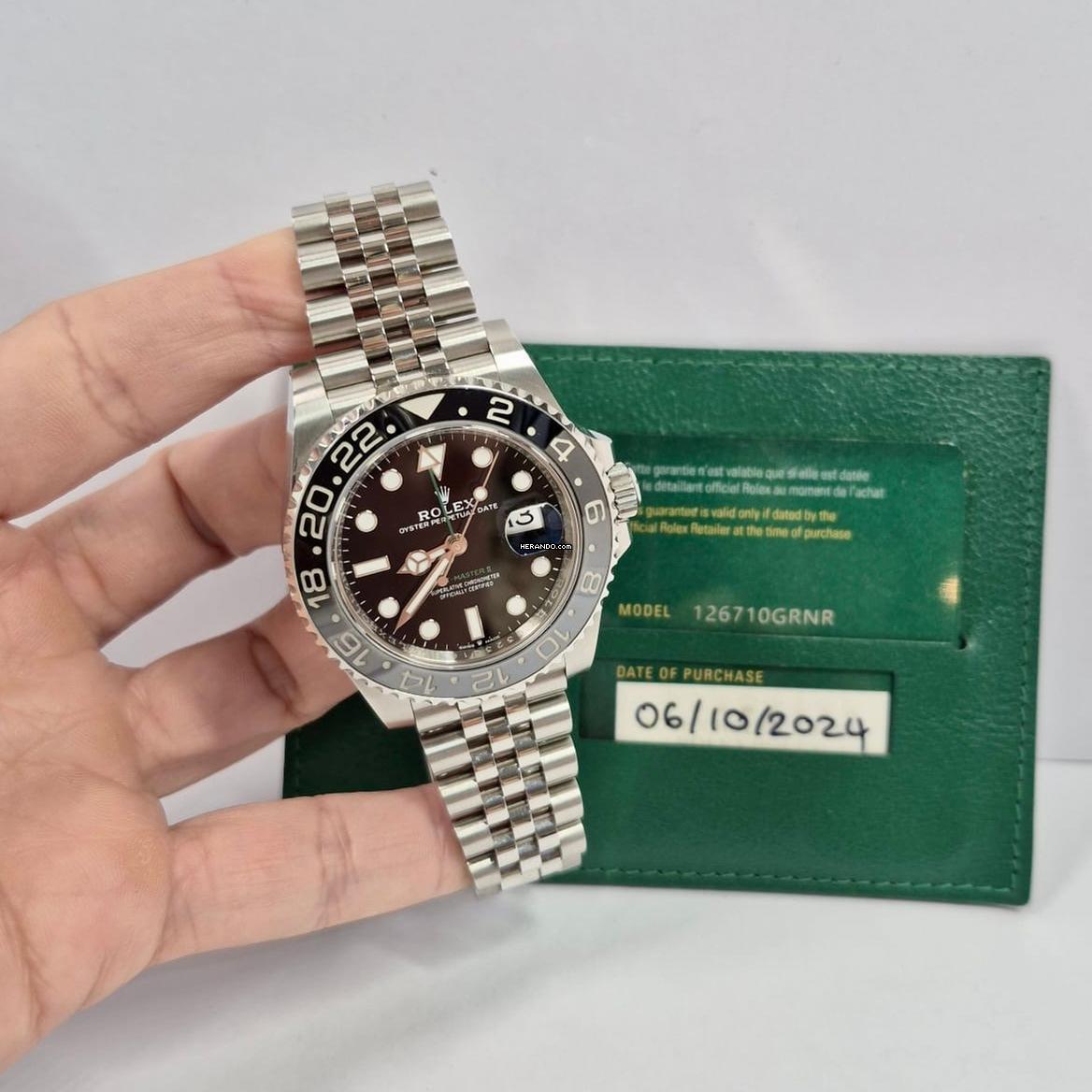 Rolex GMT-Master II Bruce Wayne Jubilee 40mm Automatisch Compleet