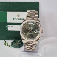 Thumbnail von Rolex Day-Date 40 Presidente Ouro Branco Olive Green Automático Completo