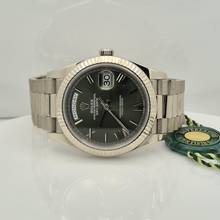 Thumbnail von Rolex Day-Date 40 Presidente Ouro Branco Olive Green Automático Completo