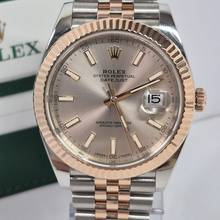 Thumbnail von Rolex Datejust 41 Ouro Rosé & Aço Jubilee Automático Completo