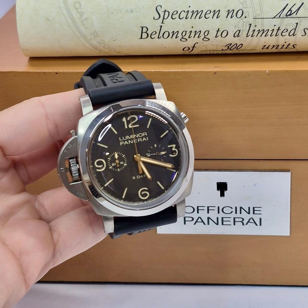 Panerai Luminor 1950 Linkshandige Chrono-Monopulsante 8 Tage 47mm Complete Winding