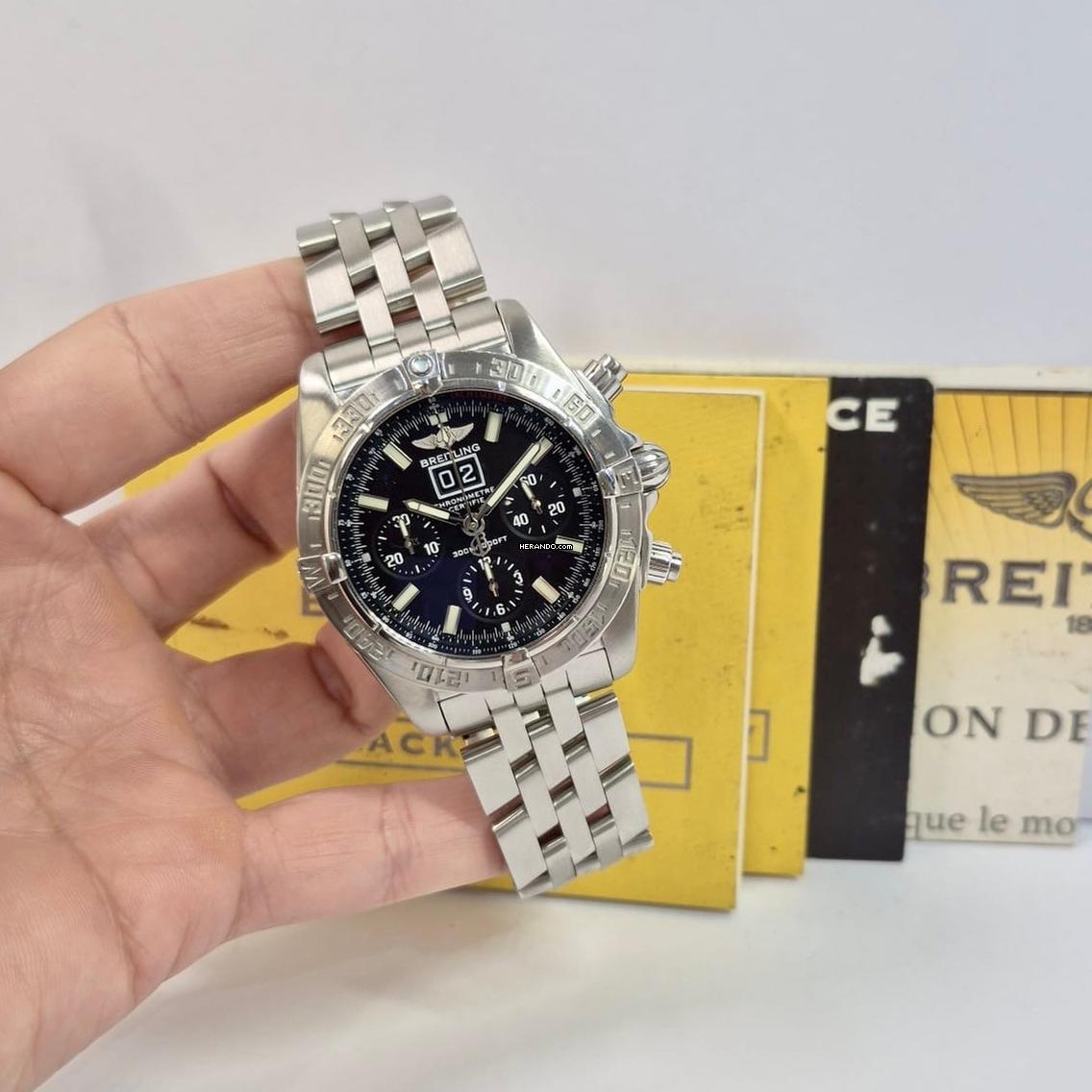 Breitling Blackbird Chronomat Blackbird Steel Limited Edition 44mm Automatic Complete