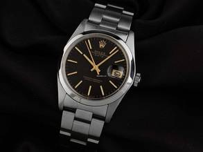 Thumbnail von Rolex Oyster Perpetual Date Ref.1500 1975 Box&Beschreibung sehr gut Vintage Oyster Perpetual open 6/9