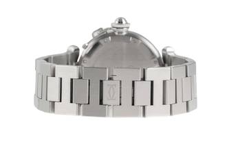 Thumbnail von Cartier Pasha C Stahl Automatik White Dial Herrenuhr Ref. W31074M7 Klassiker