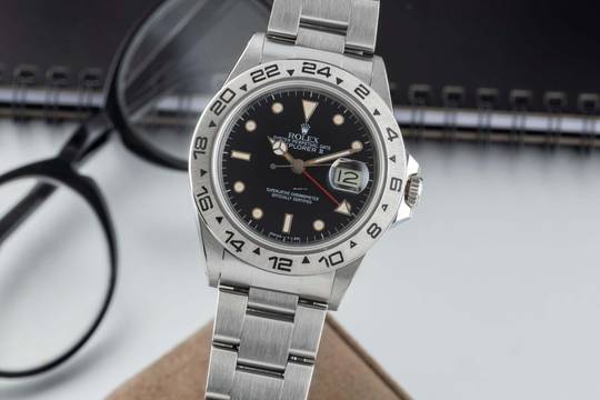  Rolex Explorer II Automatik Stahl Herrenuhr Oyster Perpetual Date Ref. 16550 
