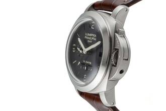 Thumbnail von Panerai Luminor 1950 10 Days GMT Stahl Automatik Herrenuhr Ref. PAM00270 B&P