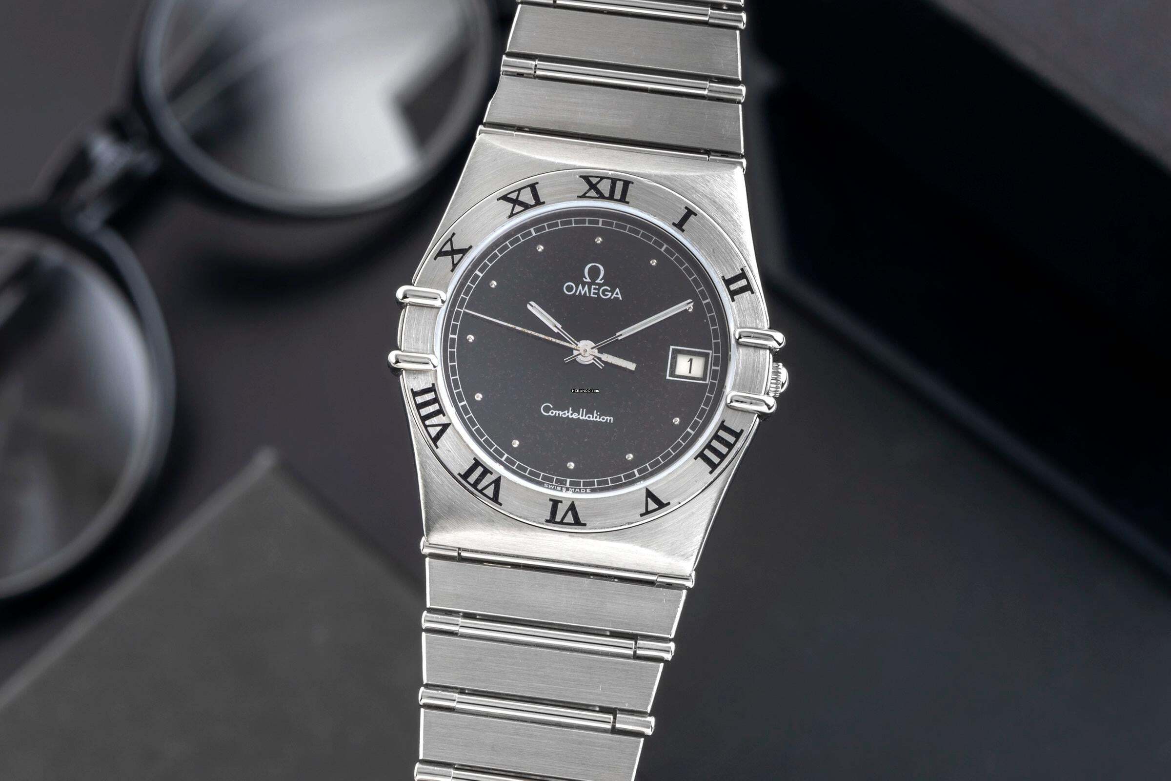 Omega Constellation Stahl / Gold Quarz Herrenuhr Ref. 396.1070 396.1080 Vintage