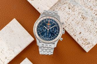 Thumbnail von Breitling Navitimer 1 B01 Chronograph 46 Blue Dial Automatik Edelstahl Ref. AB0127
