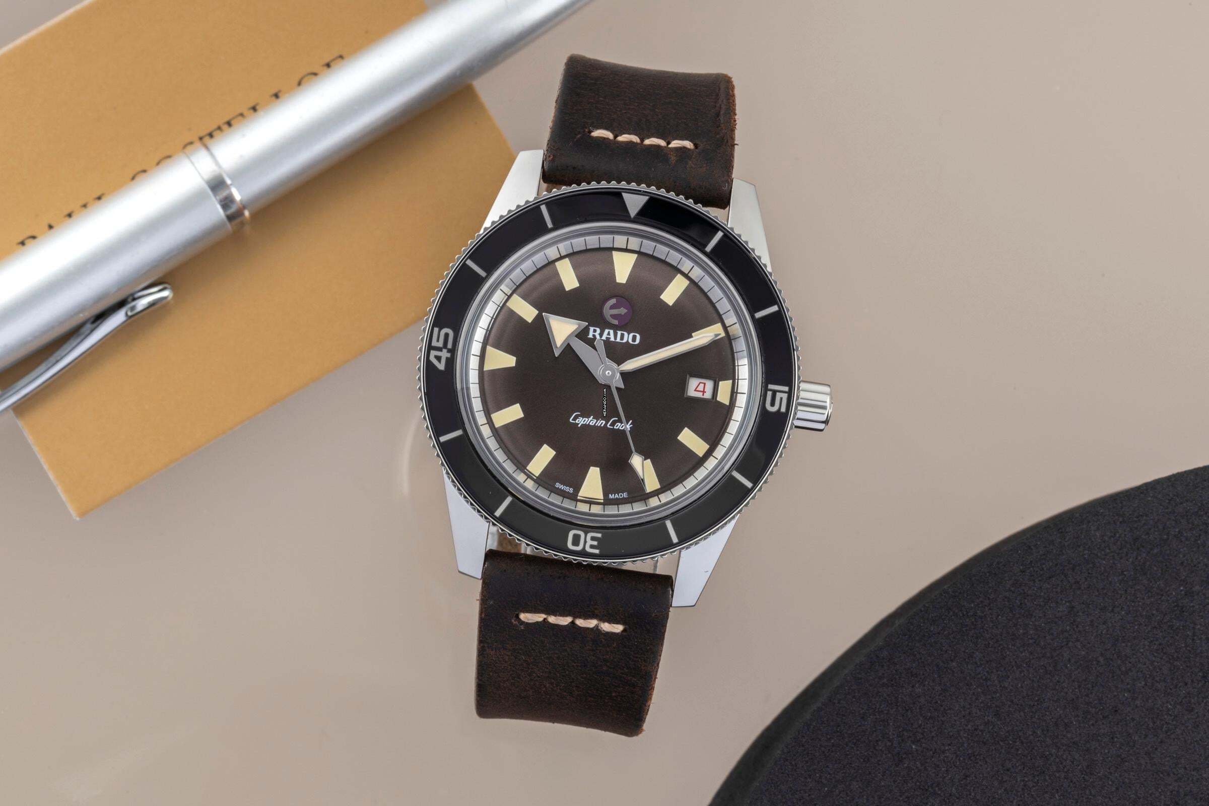 Rado HyperChrome Captain Cook ocelová automatická pánská hodinky Ref. R32500315 krabice