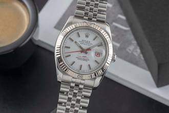 Thumbnail von Rolex Datejust Turn-O-Graph Turn-O-Graph Stahl Weissgold Automatik Herrenuhr 116264 B&P LC100