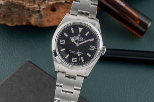  Rolex Explorer Oyster Edelstahl Automatik Herrenuhr Ref. 124270 Klassiker 