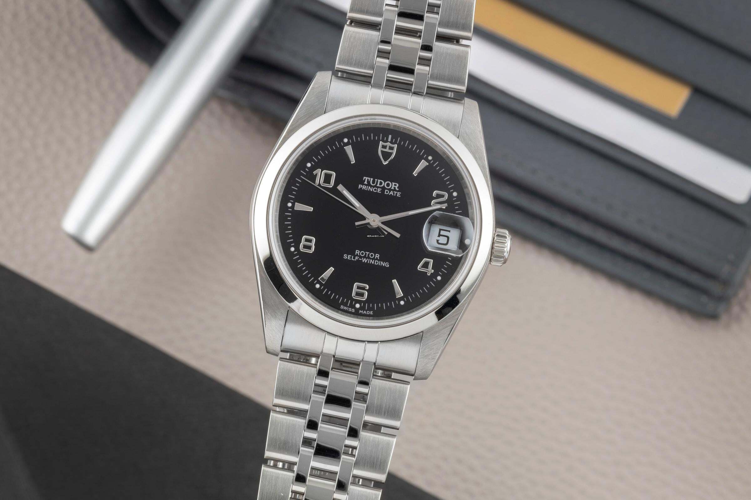 Tudor Prince Date Automatik Edelstahl Automatik Herrenuhr Ref. 74000N Klassiker