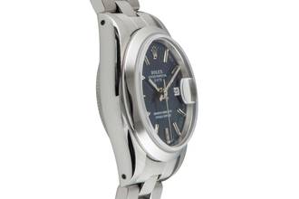 Thumbnail von Rolex Oyster Perpetual Lady Date 26 Blue Dial Oyster Edelstahl Automatik Ref. 69160 B&P 1993