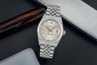 Thumbnail von Rolex Datejust 36 Stahl / Weissgold Silver Dial Automatik Herrenuhr Ref. 16014