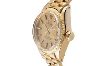 Thumbnail von Rolex Lady-Datejust Borke 18K (0,750) Gold Automatik Damen Oyster Ref. 6927 Box