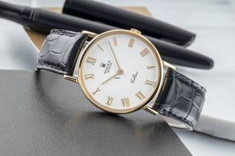 Thumbnail von Rolex Cellini 18k (0,750) Gold White Dial Handaufzug Herrenuhr Ref. 5112 E-Serie