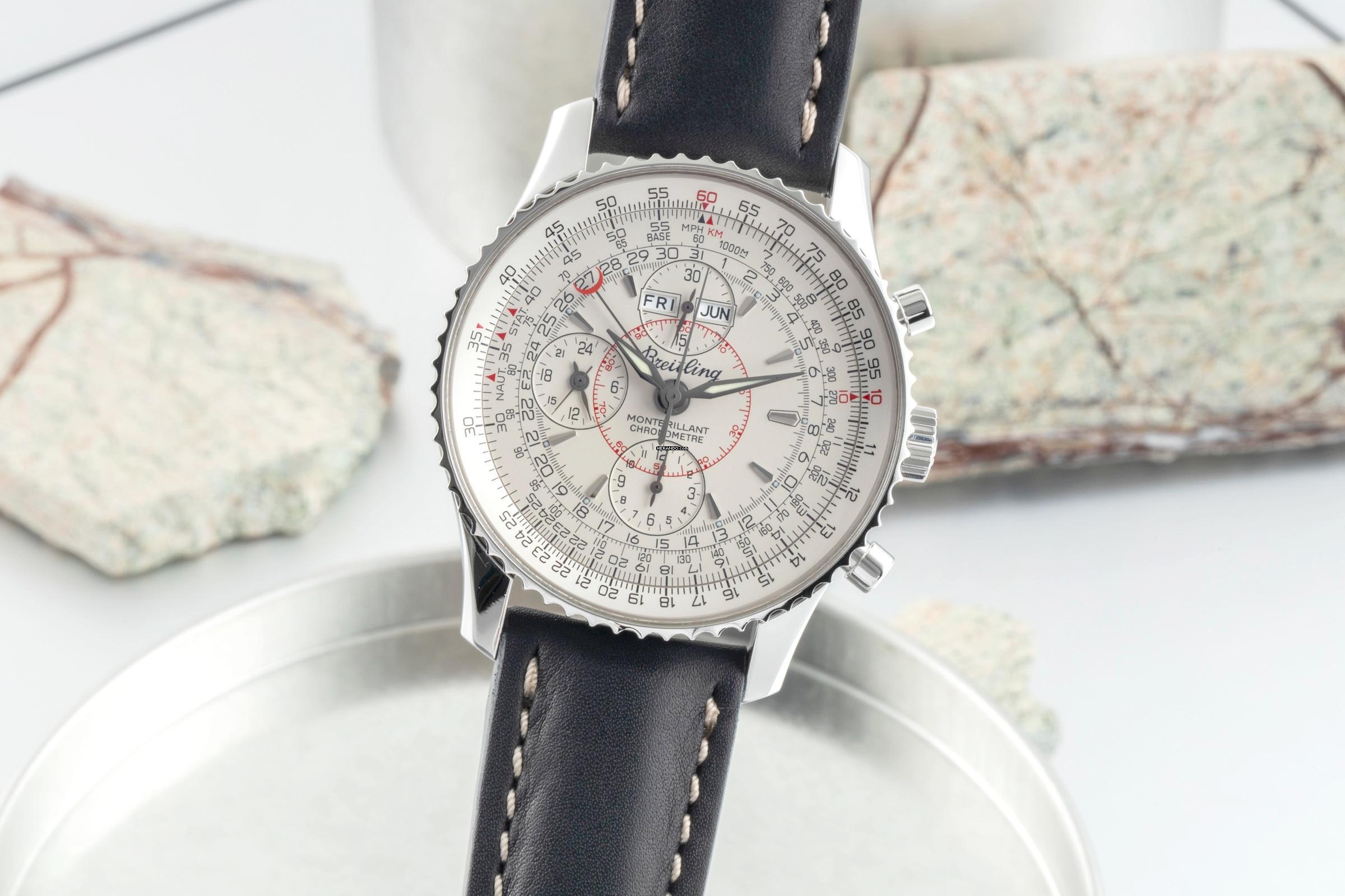 ブライトリング モンブリヤン・ダトラ クロノグラフ ステンレススチール 自動巻き Ref. A2133012/G518 B&P