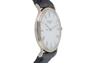 Thumbnail von Patek Philippe Calatrava de oro blanco de 18k (0,750) con cuerda manual, reloj de caballero, ref. 3520/D