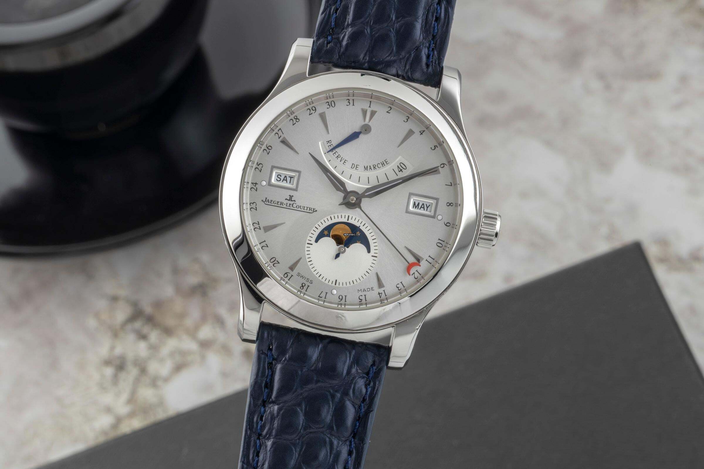 ジャガー・ルクルト マスターカレンダーコントロール ステンレス 自動巻き Ref. Q151842A 147.8.41.S 書類付き