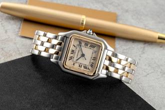 Thumbnail von Cartier Panthère Lady Stahl / Gold Datum Damenuhr Ref. 83083242 Box