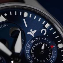 Thumbnail von IWC Grande Montre d'Aéronef, Big Pilot, Calendrier Perpétuel, Ensemble Complet, Carte de Garantie Ouverte, Sans Date