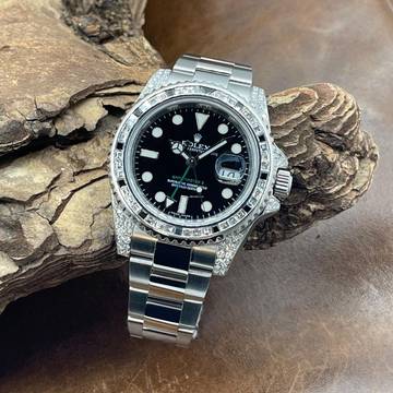 Rolex GMT-Master II AFTERMARKET diamond setting - FULLSET
