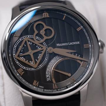  Maurice Lacroix Masterpiece Square Wheel Retrograde NEW FULL SET 