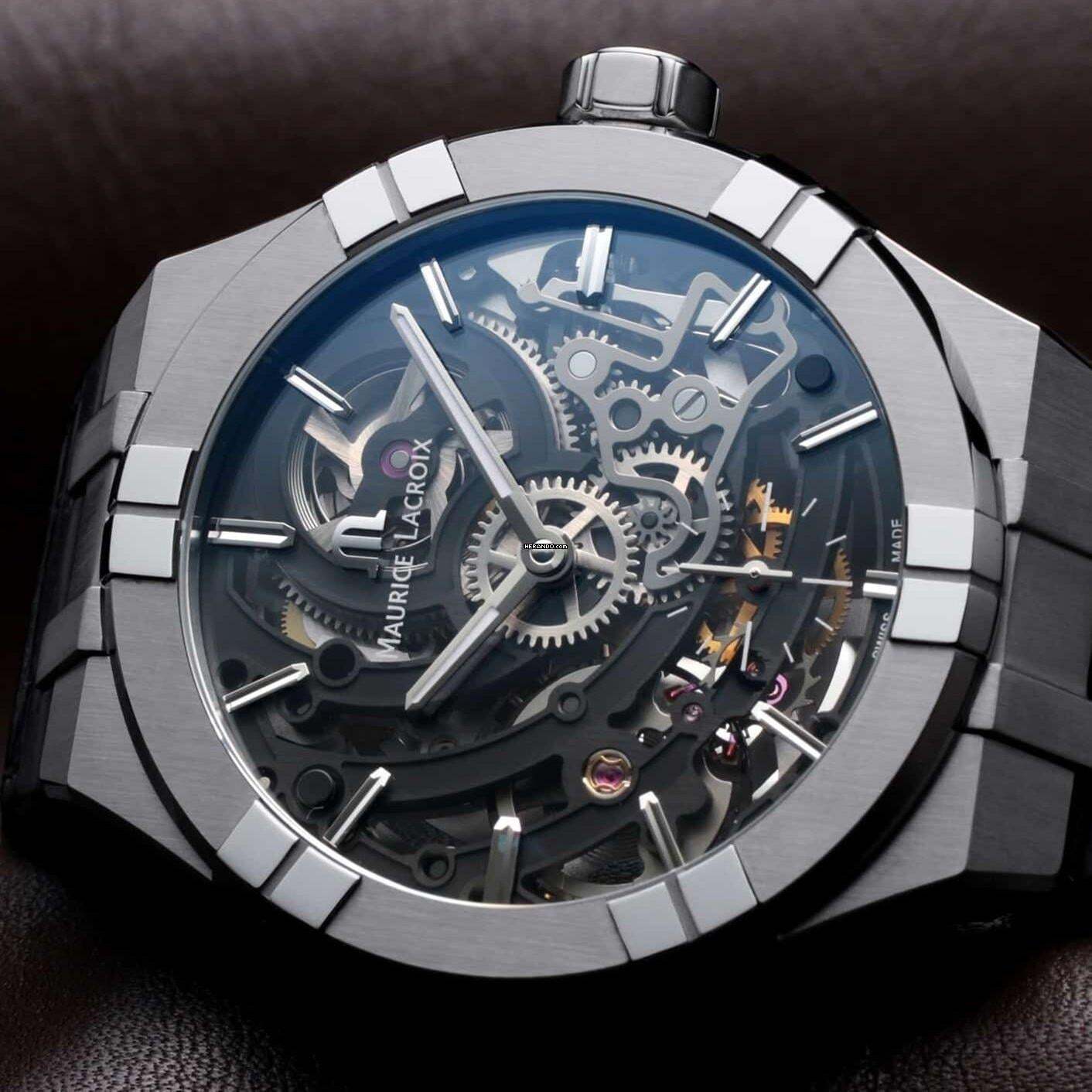 Maurice Lacroix AIKON AUTOMATIC SKELETON NEW FULL SET