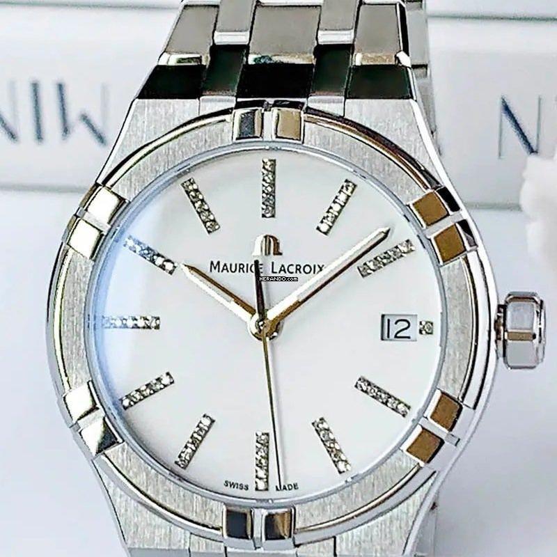 Maurice Lacroix AIKON QUARTZ DATE 35MM NUOVO SET COMPLETO