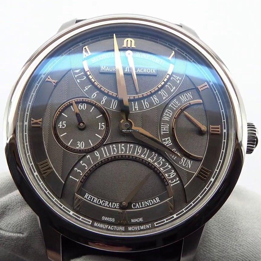 Maurice Lacroix Masterpiece Triple Rétrograde 43mm NEW FULL SET