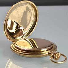 Thumbnail von Omega Taschenuhr Pocket watch open face rose gold 14KT Very Rare