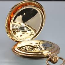 Thumbnail von Omega Taschenuhr Pocket watch open face rose gold 14KT Very Rare