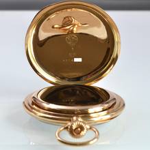 Thumbnail von Omega Taschenuhr Pocket watch open face rose gold 14KT Very Rare