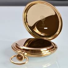 Thumbnail von Omega Taschenuhr Pocket watch open face rose gold 14KT Very Rare