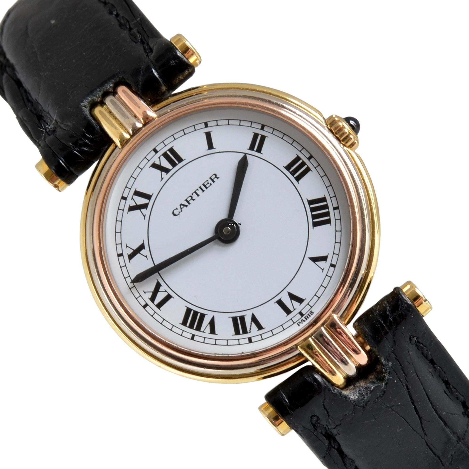Cartier Trinity Vendome Trinity Louis Cartier Paris Ladies 25MM yellow gold 18KT quartz