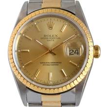 Thumbnail von Rolex Oyster Perpetual Date 15223 Champagne dial TOP Condition