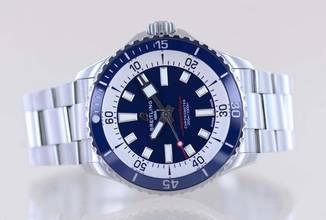 Thumbnail von Breitling Superocean II 42 42mm Automatic Stahl Blue Diver Stahlband Top B+P