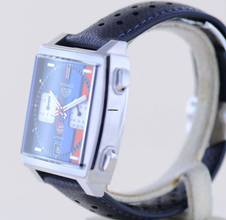 Thumbnail von TAG Heuer Monaco Steve McQueen Gulf Special Edition Saphir blue Dial B+P rar