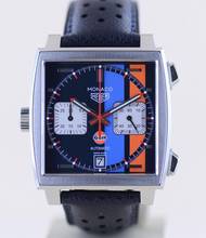 Thumbnail von TAG Heuer Monaco Steve McQueen Gulf Special Edition Saphir blue Dial B+P rar